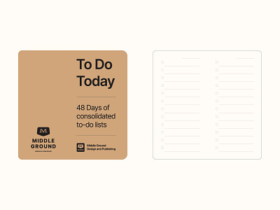 MGC 150: To Do Today Journal Design journal journal design mgc middle ground mikey hayes to do