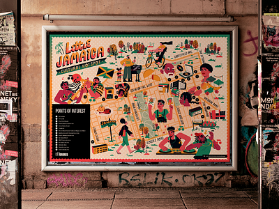 Toronto Cultural Hotspot — Little Jamaica artwork character character design cultural hotspot eglinton eglinton west illustration map toronto