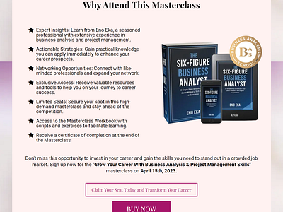 Masterclass Page 3d animation automations branding canva captivatingdesign design gohighlevel graphic design highconversion illustration kajabi landing page motion graphics ui