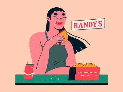 Randy's | Spot Illustration art artwork character character design design handmade illustration randys spot illustration