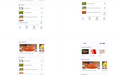 recipe bookmarking app bookmarking close up food interaction design interface design kitchen recipe ux design