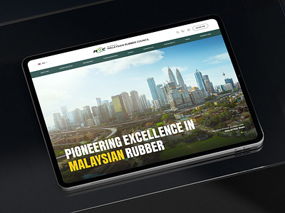 MRC - Rubber Council Landing Page Concept council website green homepage landing page rubber website sustainability ui ui ux ux design web design website website design