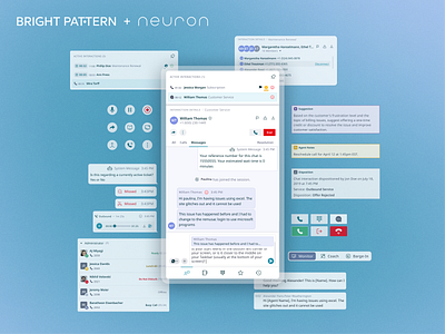 Bright Pattern - UX/UI Design b2b call center enterprise neuron omnichannel product design software ui ui design user experience ux ux design