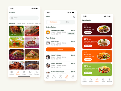 Food Delivery App UI app design for restaurants app user experience bold colors ui clean app design custom order interface delivery tracking ui food app navigation food app ui inspiration food app ux food delivery app mockup food delivery app ui food ordering app interactive app design intuitive app ux minimalist ui mobile app design modern ui design on demand food delivery restaurant app design uiux design