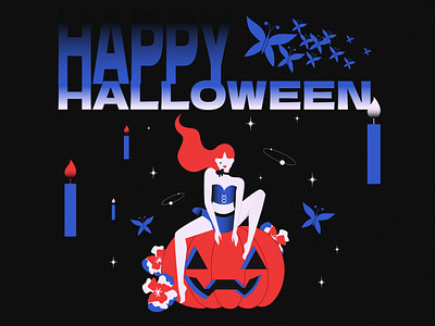 Happy Halloween! banner branding character editorial illustration graphic design halloween illustration illustrator poster vector