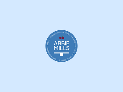 Abbie-Mills-Cakes-Logo app branding design graphic design illustration logo logos typography ui vector