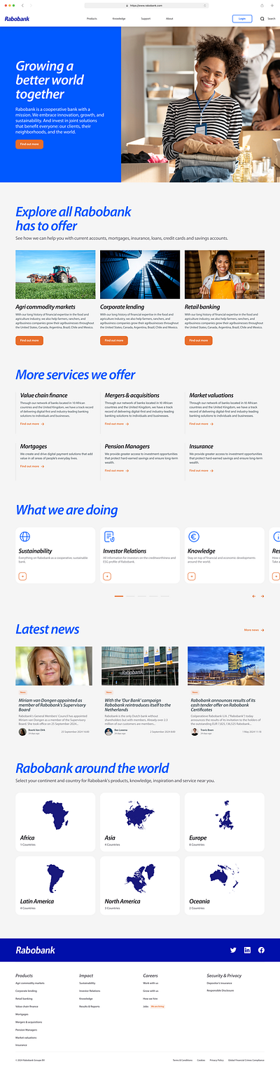 Rabobank Website Redesign Concept design ui uiux website