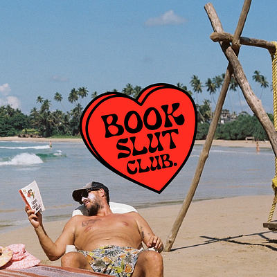 Branding for Book Slut Club branding instagram tile typography