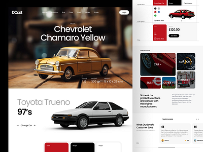 Die-Cast eCommerce agency car company die cast digital ecommerce elementor framer landing marketing online page product sales shop toys ui webflow website wordpress