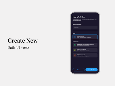 Create New - Daily UI #090 create create new daily ui daily ui 90 figma mobile app design new ui ui design uiux uiux design