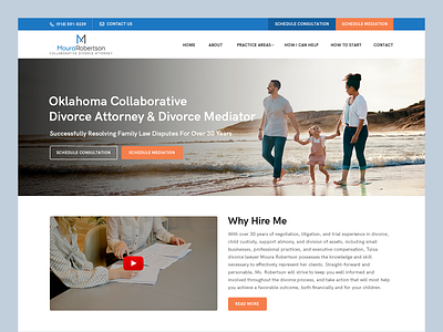 Moura Robertson // Web Design attorney divorce law law firm lawyer mediation web design