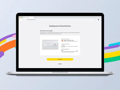 Bancolombia Key Unlock app design bancolombia banking ui banking web banking web app credict card flow credict card unlock dynamic key dynamic password fintech design ui unlock flow unlock ui unlock ux user experience ux design web app design web design web ux