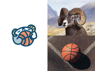 Basketball bighorn sheep ready-made logo for sale 3d anhdodes animation branding design graphic design illustration logo logo design logo designer logodesign minimalist logo minimalist logo design motion graphics ui