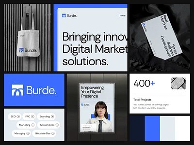 Burde Digital Marketing - Visual Identity agency agency branding brand brand identity branding branding design digital marketing identity logo logo design marketing marketing agency visual identity