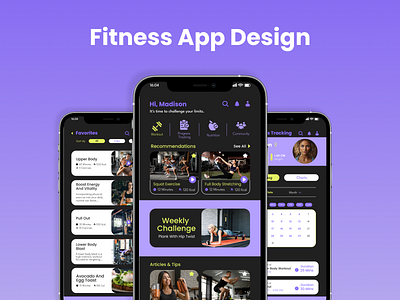 Fitness App UI Design 3d animation branding design figma graphic design illustration logo motion graphics ui vector