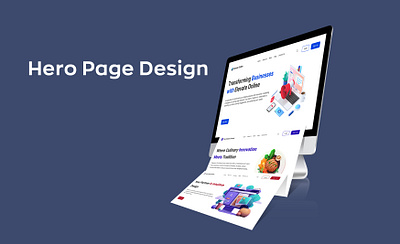 Hero Page UI Design hero page heropage ui ui design user interface