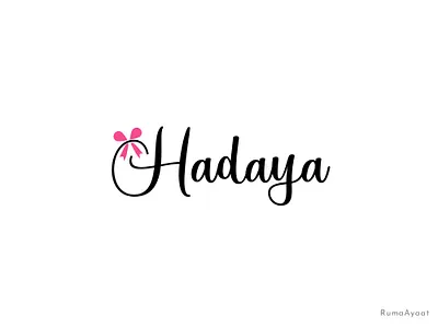 Minimal Bow Letter Logo element