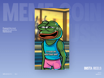 Meme Coin video production 2d art ai animation branding clips cryptocurrency doge dubai graphic design illustration meme meme coin motion design pepe production token trend ui video voiceover