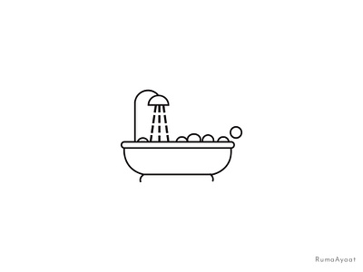 Minimal Bath Tube Logo shampoo