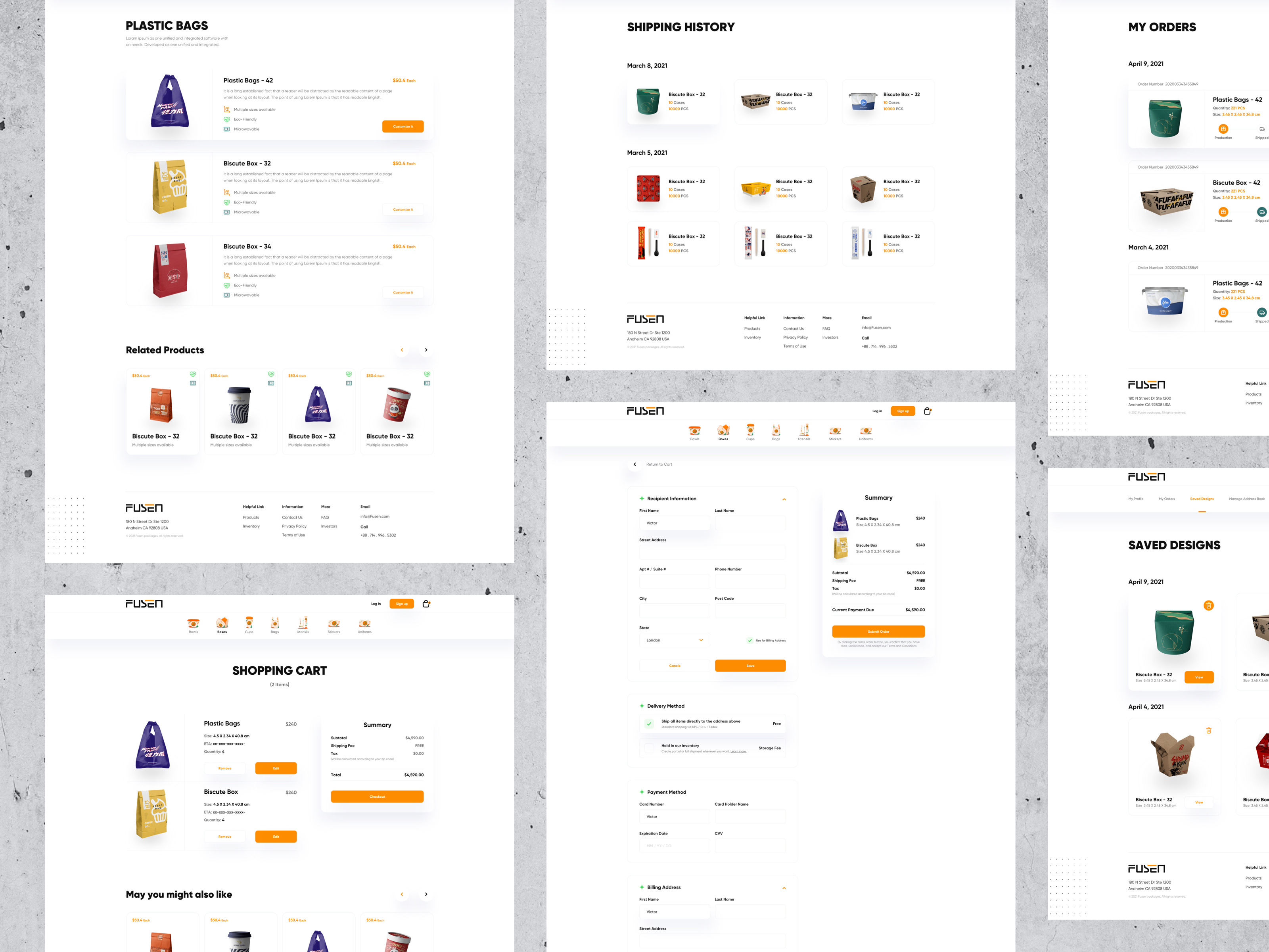 Example of Ecommerce Website Design / Web Design
