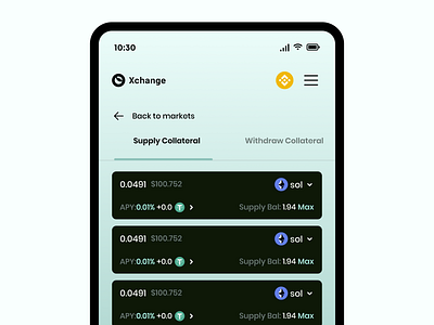 Crypto xchange crypto design figma interface ui ux