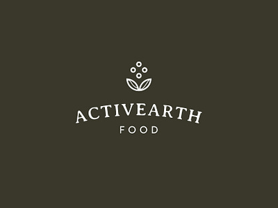 ActivEarth Branding branding clean earth food logo graphic design green logo modern