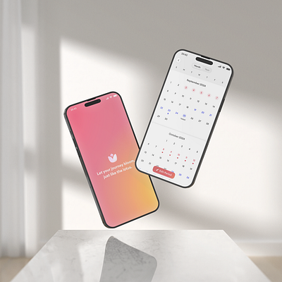 🌸 Mekar - Period Tracker Apps calendar clean cycle design health health app health tracker healthcare iphone medical menstruation menstruation cycle mobile mobile app period tracker periods tracker ui ux woman health