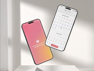 🌸 Mekar - Period Tracker Apps calendar clean cycle design health health app health tracker healthcare iphone medical menstruation menstruation cycle mobile mobile app period tracker periods tracker ui ux woman health