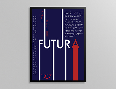 Futura Typography Poster design font futura graphic design illustration mockup poster typography