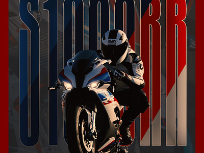 BMW S1000RR - Poster Design 3d animation bikes bmw branding graphic design logo motion graphics posterdesign s1000rr socialmedia ui