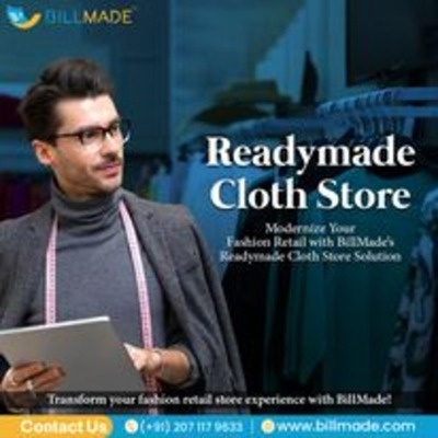 Readymade Cloth Store POS software billmade pos software cloud pos software readymade cloth store retail pos software