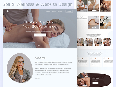 Spa & Wellness Website Design beauty beautysaloon bodymassage bodymassagelandingpage bodymassagetrendy bodymassagewebsite elegant luxury massage medspa slab slabdesign spa spatrendy treatment trendy ui website wellnesscenter