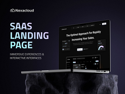 NexaCloud - SaaS Landing Page 3d animation branding design graphic design illustration logo ui ux vector