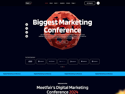 Meetfair - Event & Conference Elementor Template Kit seminar