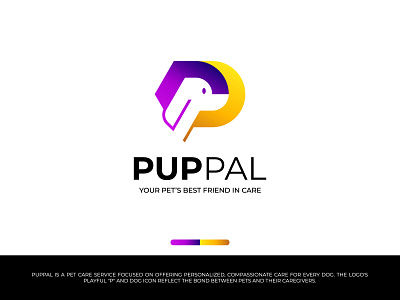 Pet Care Logo Design, P + Dog, Unused Logo animal logo best logo designer brand identity branding creative logo dog dog logo dog rescue identity logo logo design logodesigner logos logotype modern logo p logo design pet care logo pet logo typography vector