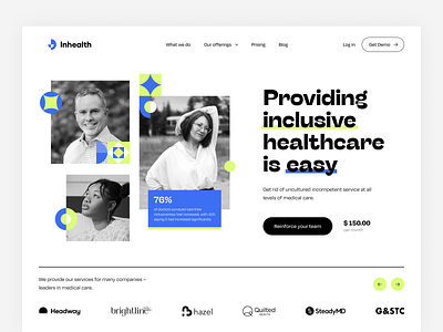 Healthcare Hero Page UI Concept best design care clinic doctor fitness health healthcare healthcare website healthy hero page hero section hospital landing page medical website minimal design monitor phd ui ux webdesign