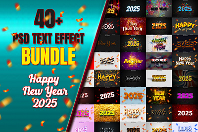 New Year 2025 Text Effect Bundle 3d 3d text 3d text effect 3d text style new year new year 2025 text effect bundle text effect text effect 2025 text style