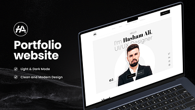 Portfolio Website idea concept design design homepage portfolio ui uiux ux vector web website ui design