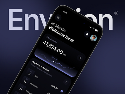 Finance Wallet Mobile App banking dark durk finance finance mobile app financeal fintech fintech design interface mobile app modern product tranesfer wallet wallet mobile app