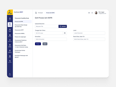 Edit permission process dashboard e procurement indonesia procurement saas ui