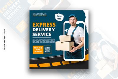 Creative online product delivery service social media poster banner branding delivery delivery poster design flyer design flyer template graphic design illustration logo vector