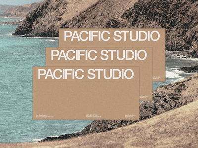 PACIFIC STUDIO branding design envelope identity logo pacific studio