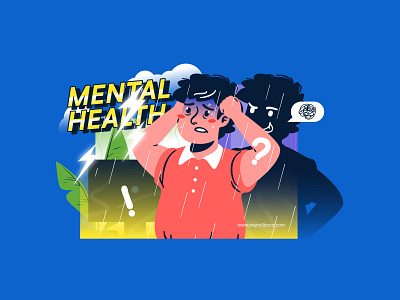 Mental Health 2d artwork character design flatdesign graphic design illustration illustrator vector