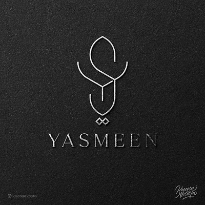 Yasmeen Arabic Logo Design | شعار عربي لوقو لوجو ياسمين ابداع اسلام تايبوجرافي تصميم جرافيك خط خطاط خطاطين رسم رمزيات شعار شعارات فن كاليجرافي لوجو لوقو مخطوطة مصمم