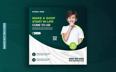 School Admission poster design template banner branding design flyer design flyer template graphic design illustration logo post poster poster design poster design template school school admission social media post social media poster desin ui vector