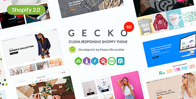 Gecko 6.0 - Responsive Shopify Theme - RTL support color swatches digital shopify theme drag drop dropshipping electronics fashion fashion store fashion template furniture handmade online fashion store orberlo pod business shopify section shopify theme