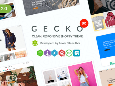 Gecko 6.0 - Responsive Shopify Theme - RTL support color swatches digital shopify theme drag drop dropshipping electronics fashion fashion store fashion template furniture handmade online fashion store orberlo pod business shopify section shopify theme