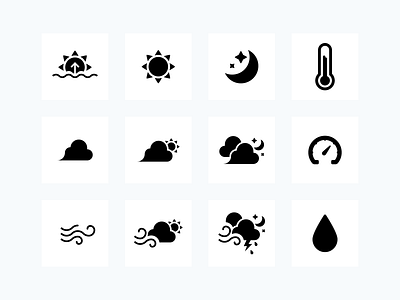 Weather icons