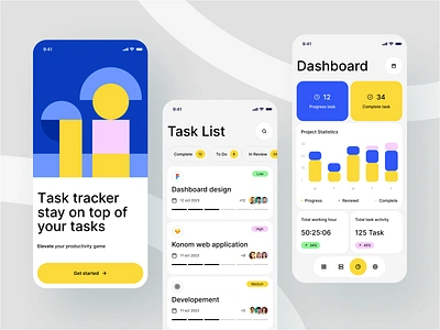 Task tracker app app app design graphic design illustration task treker ui ux