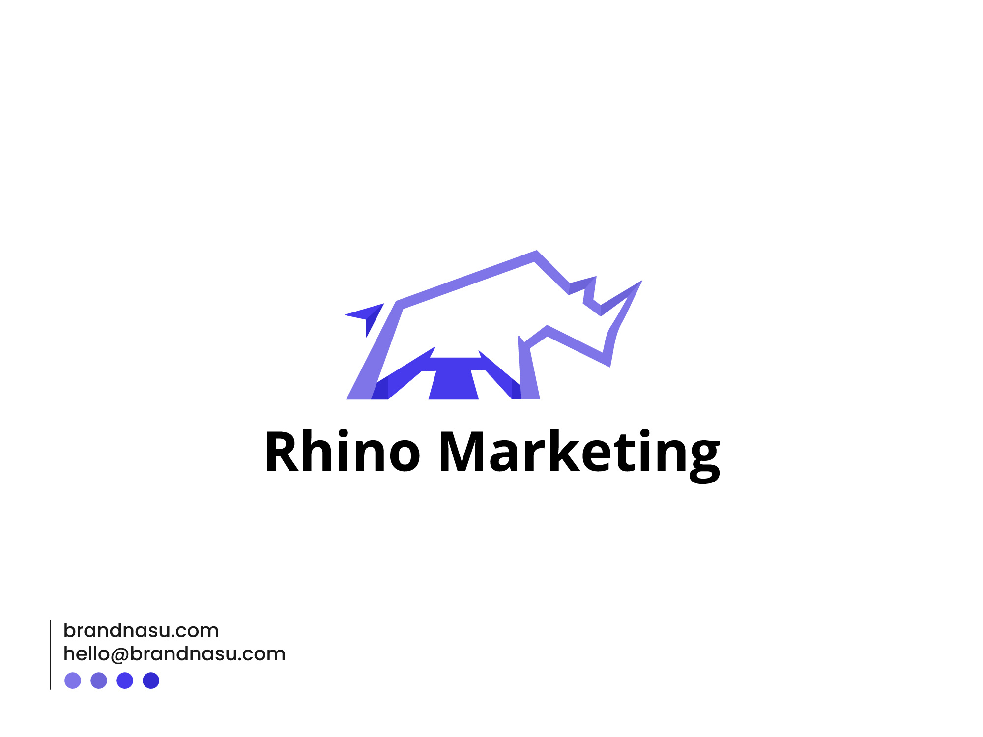 Rhino Marketing Logo app logo brandidentity branding brandnasu bus business logo design custom logo fiverr design ecommerce emblem existing logo redesgin finder3nasu graphic graphic design logo modern logo motion graphics rhino rihno saas